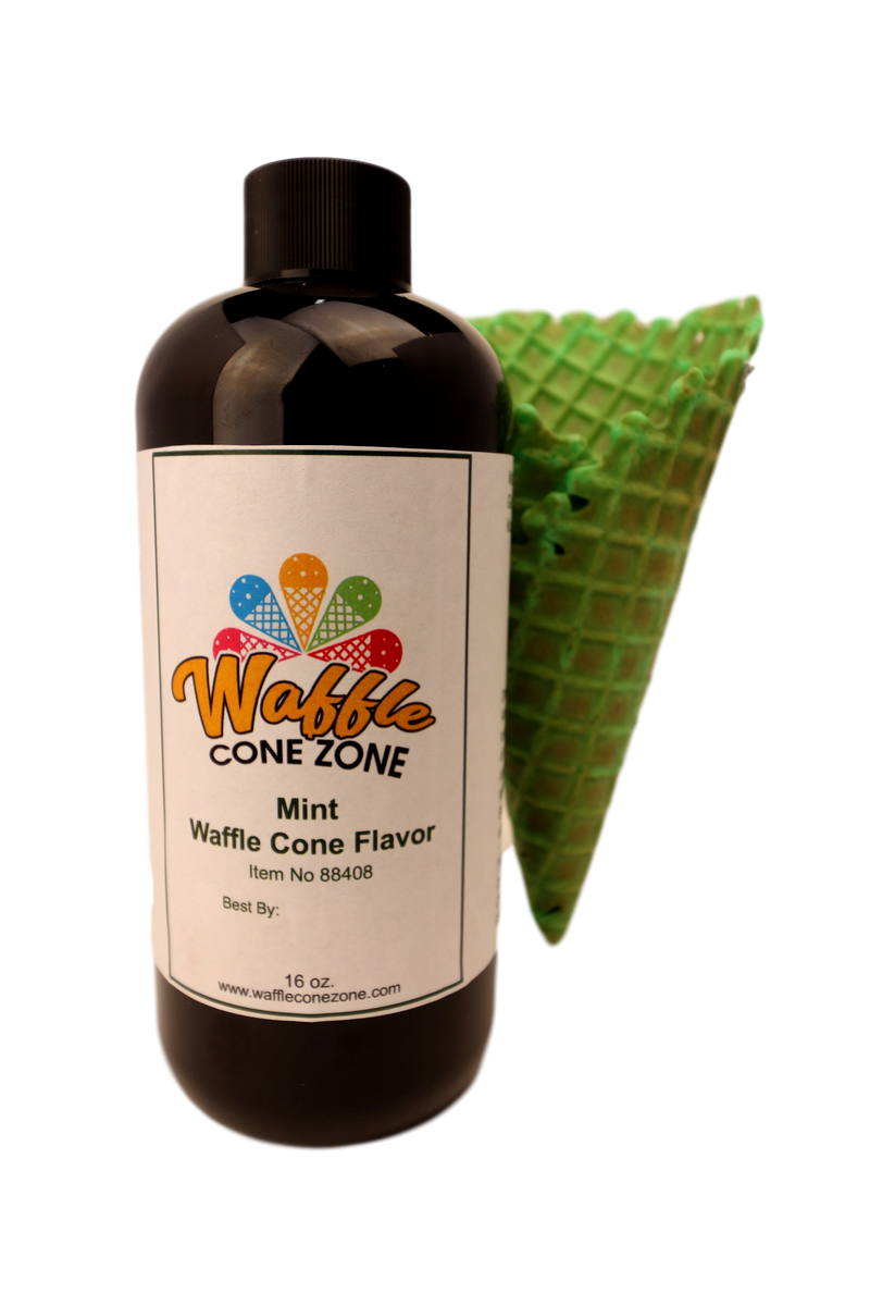 Green Mint Waffle Cone Flavor Waffle Cone Zone